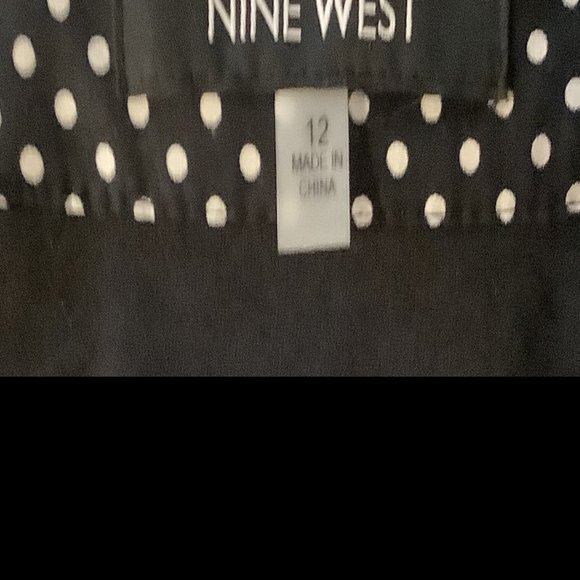 Nine West Black/White Polka Dotted Dress  Size: 12  **GENTLY USED** - Picture 4 of 5